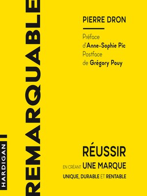 cover image of Remarquable